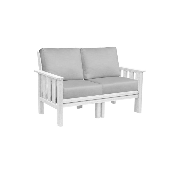 CR Plastics Stratford Loveseat with cushions