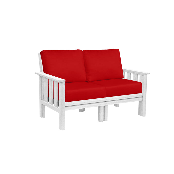 CR Plastics Stratford Loveseat with cushions