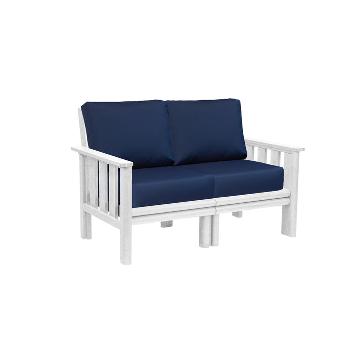 CR Plastics Stratford Loveseat with cushions