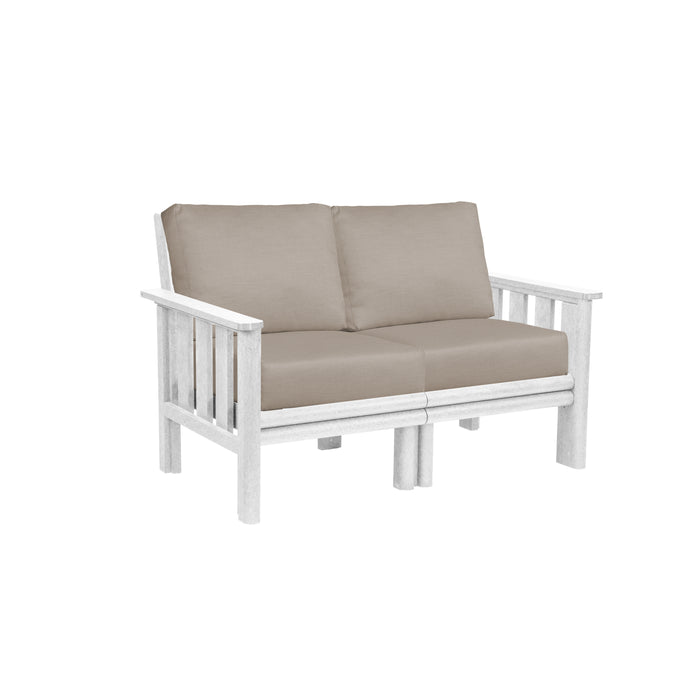 CR Plastics Stratford Loveseat with cushions