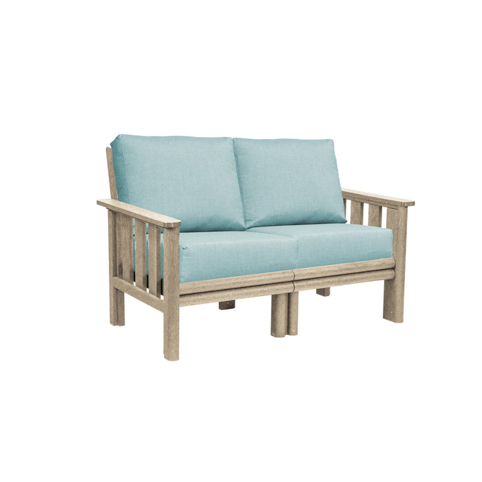 CR Plastics Stratford Loveseat with cushions