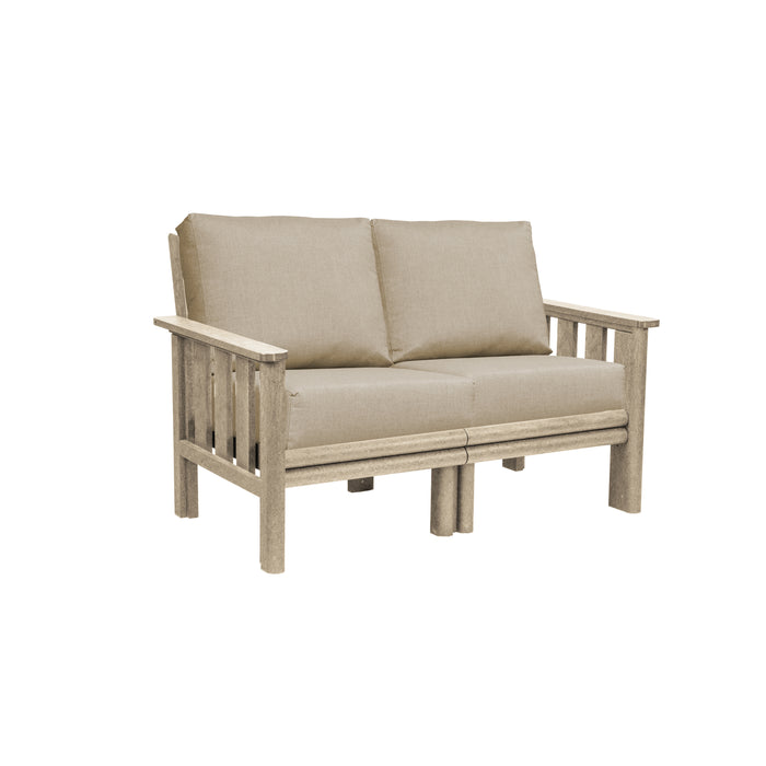 CR Plastics Stratford Loveseat with cushions