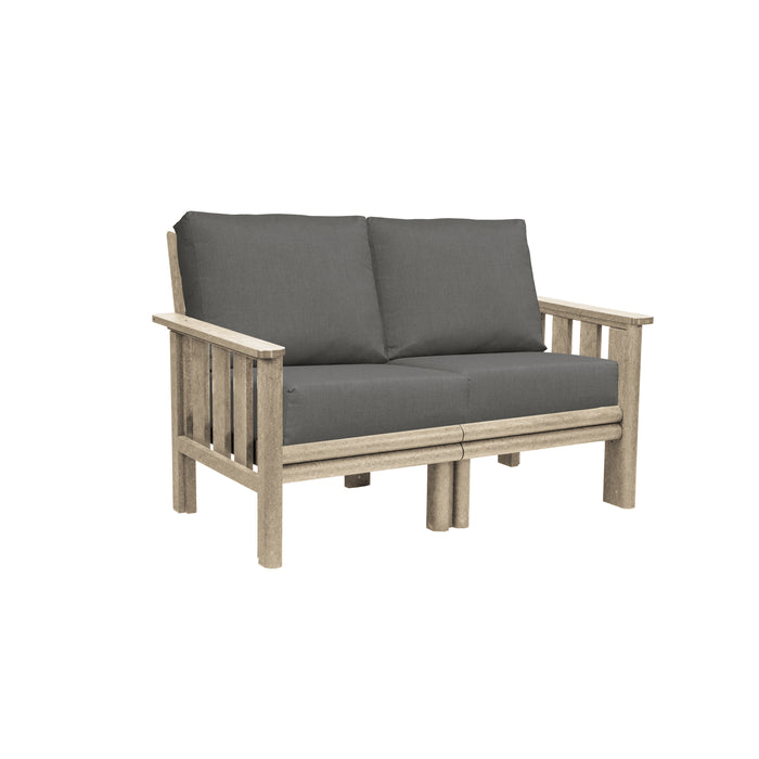 CR Plastics Stratford Loveseat with cushions