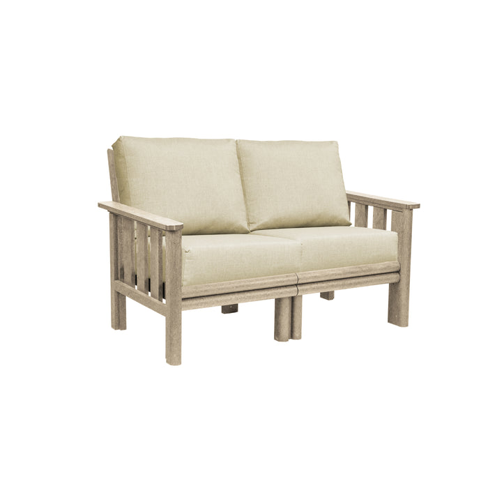 CR Plastics Stratford Loveseat with cushions