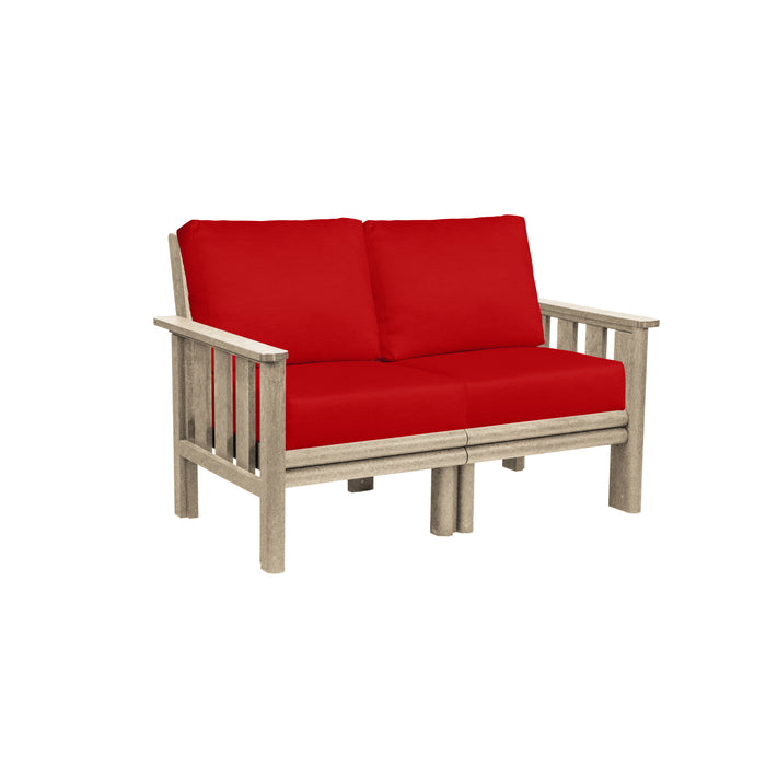 CR Plastics Stratford Loveseat with cushions