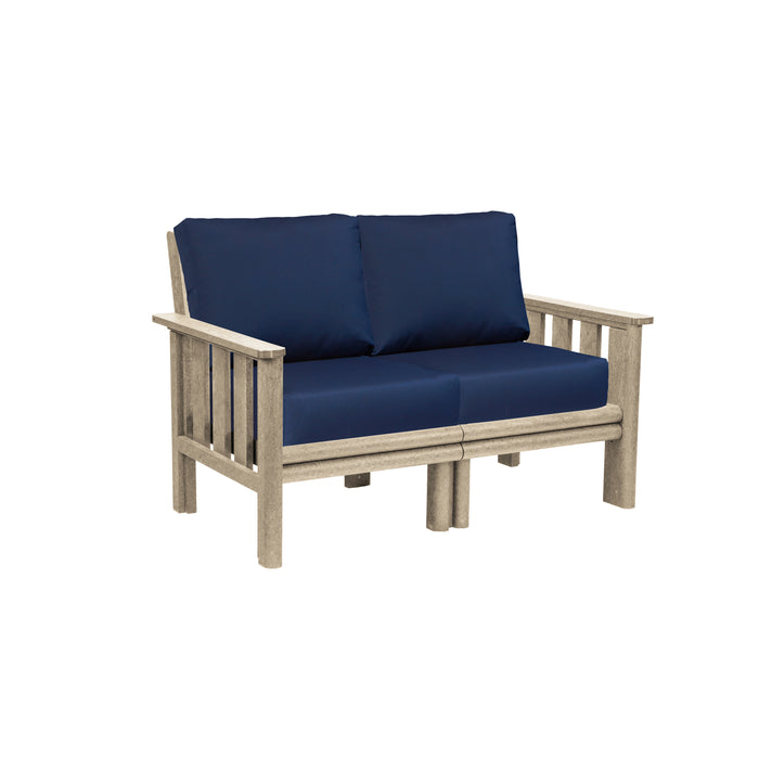 CR Plastics Stratford Loveseat with cushions