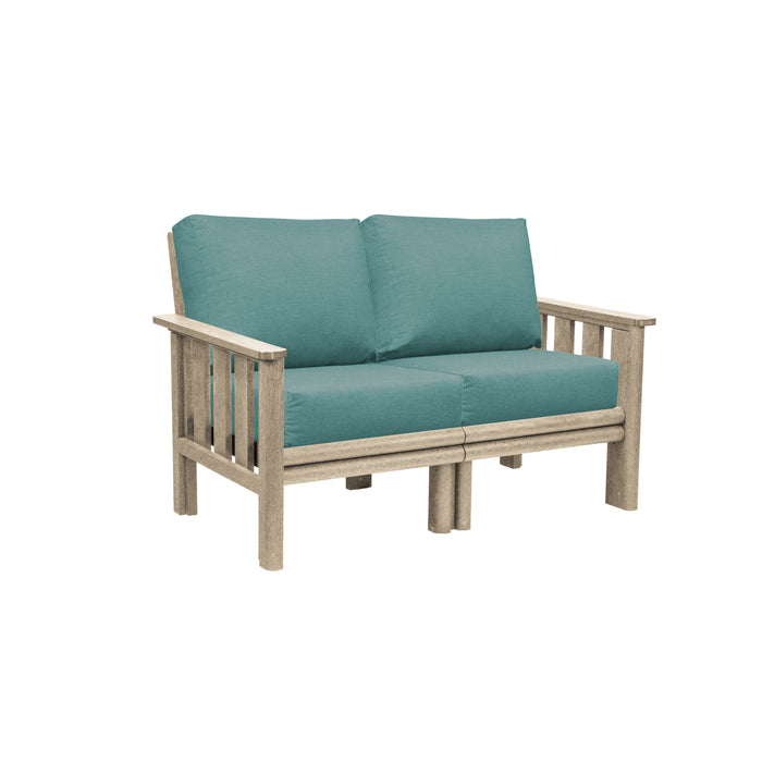 CR Plastics Stratford Loveseat with cushions