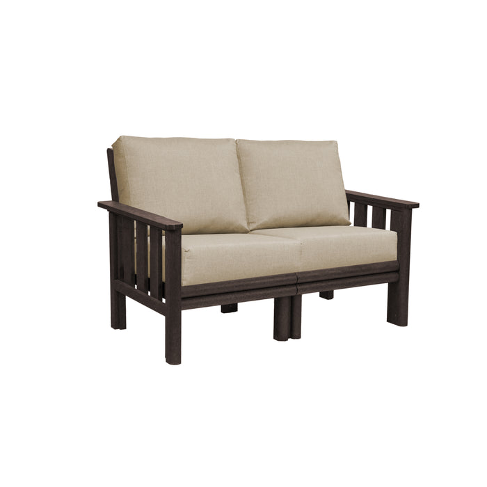 CR Plastics Stratford Loveseat with cushions