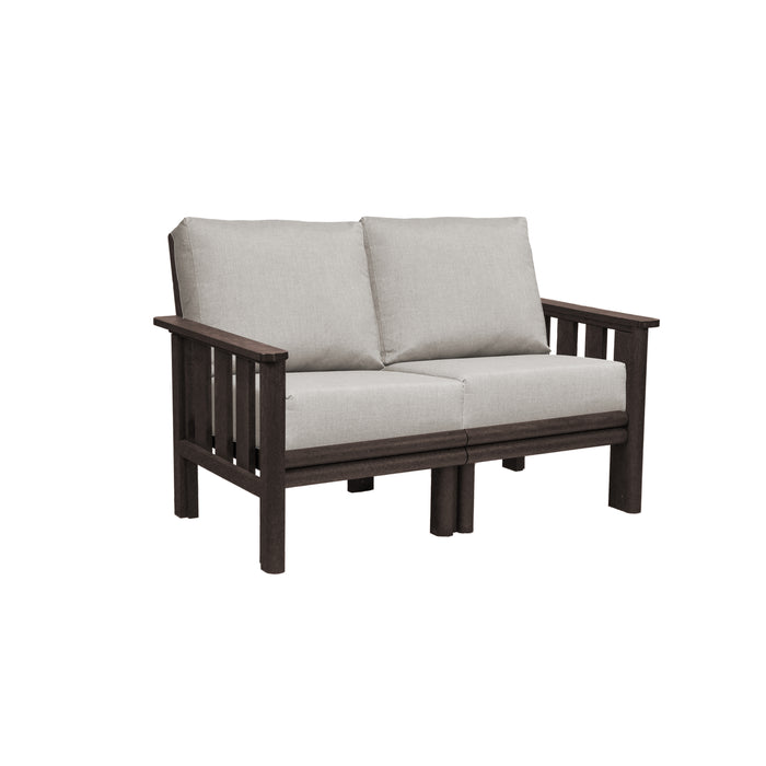 CR Plastics Stratford Loveseat with cushions
