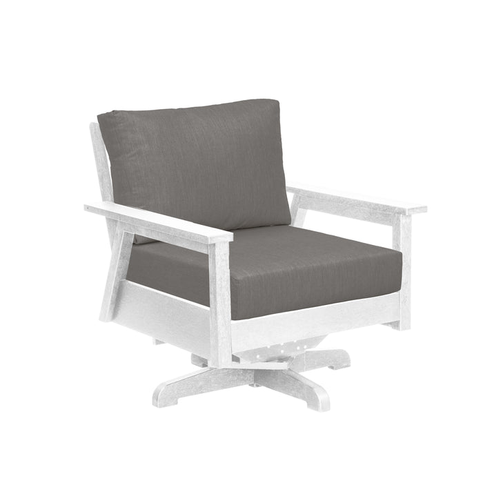 CR Plastics Tofino Swivel Arm Chair with cushion