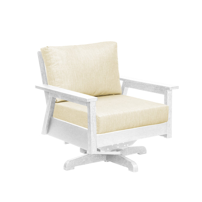 CR Plastics Tofino Swivel Arm Chair with cushion