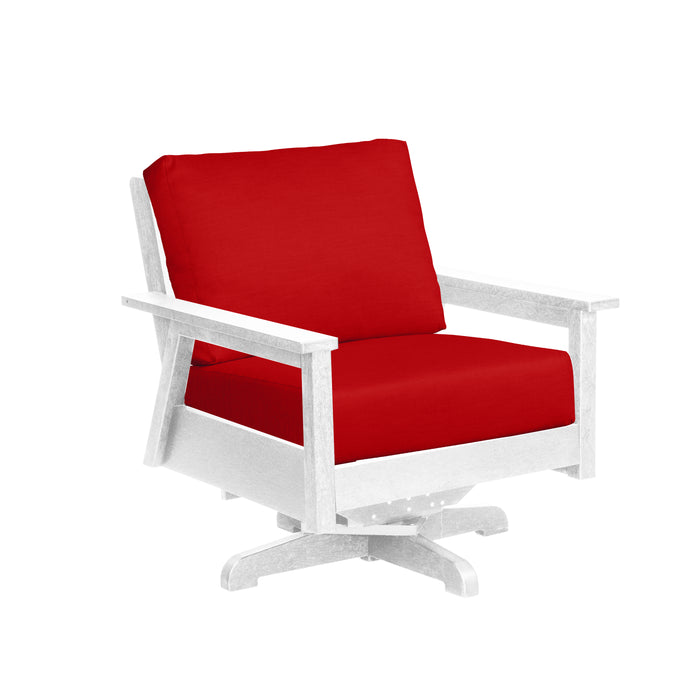 CR Plastics Tofino Swivel Arm Chair with cushion