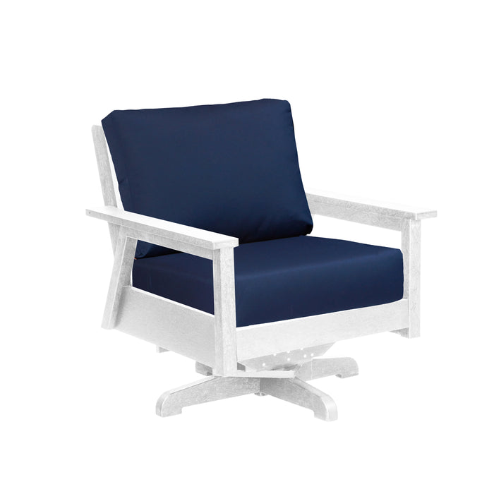 CR Plastics Tofino Swivel Arm Chair with cushion