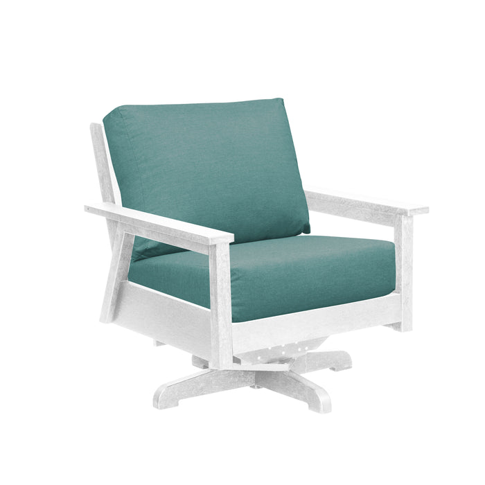 CR Plastics Tofino Swivel Arm Chair with cushion