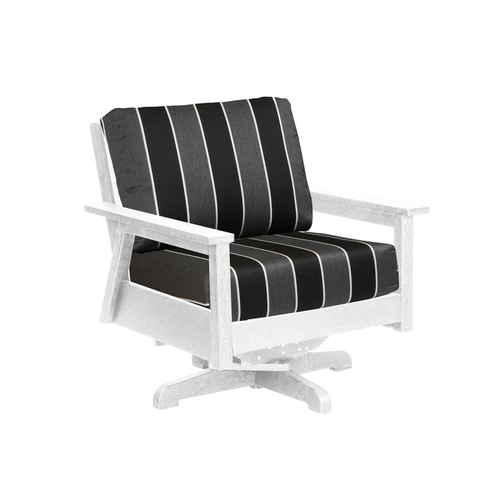 CR Plastics Tofino Swivel Arm Chair with cushion