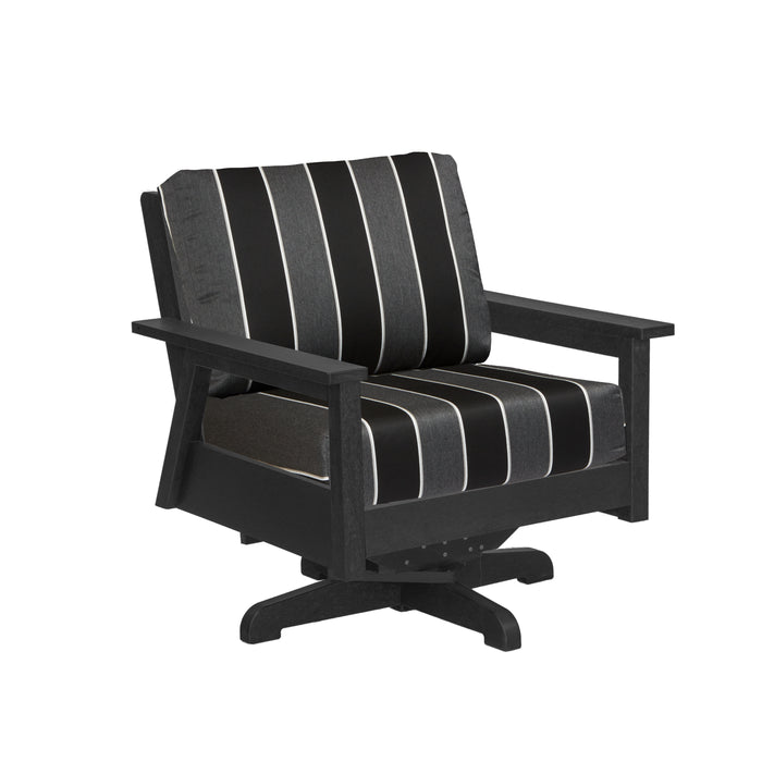 CR Plastics Tofino Swivel Arm Chair with cushion