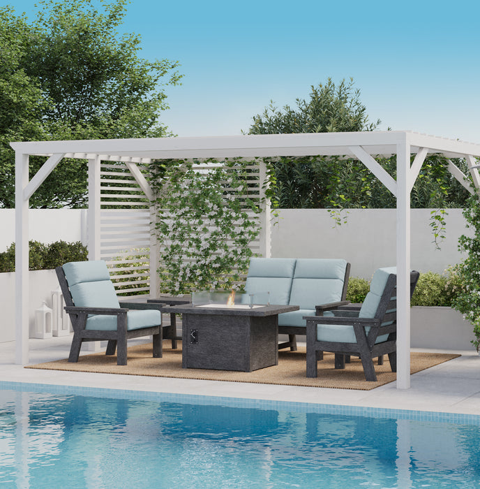 CR Plastics Charleston High Back Loveseat