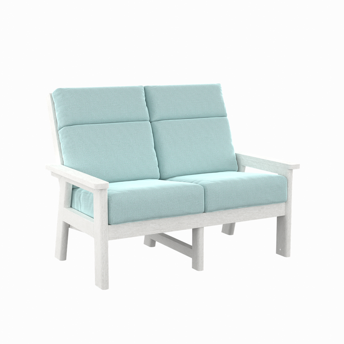 CR Plastics Charleston High Back Loveseat