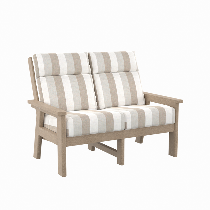 CR Plastics Charleston High Back Loveseat
