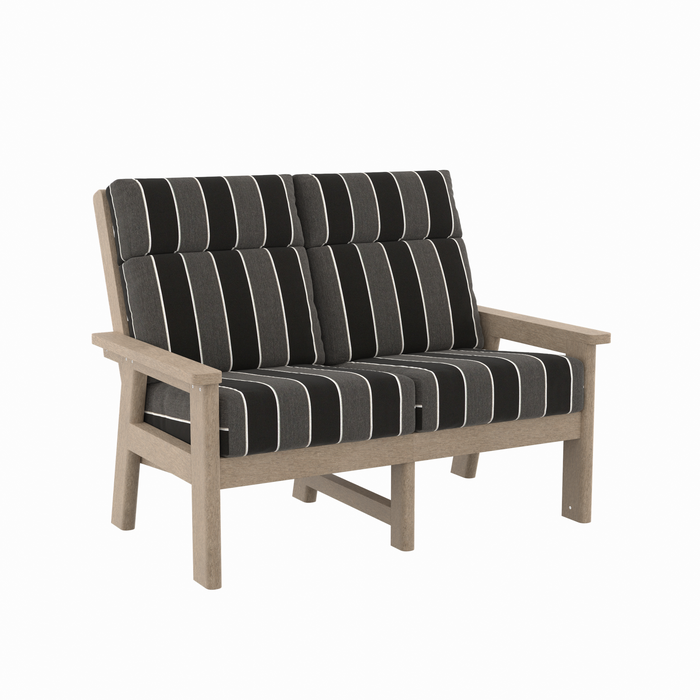 CR Plastics Charleston High Back Loveseat