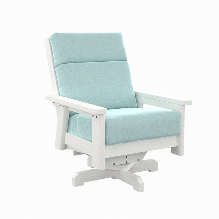 CR Plastics Charleston High Back Swivel Chair