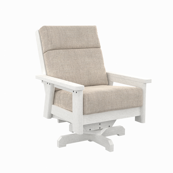 CR Plastics Charleston High Back Swivel Chair
