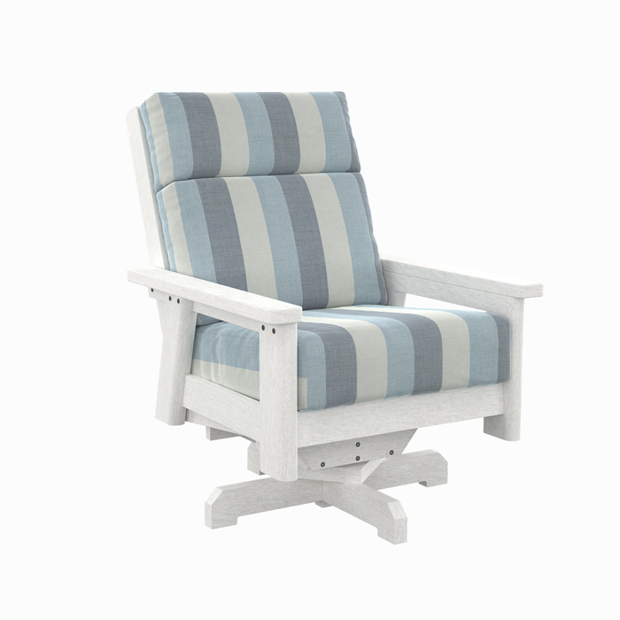 CR Plastics Charleston High Back Swivel Chair