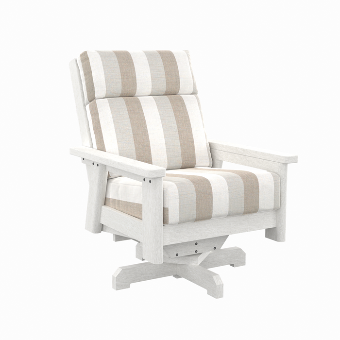 CR Plastics Charleston High Back Swivel Chair