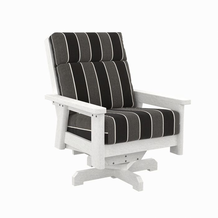 CR Plastics Charleston High Back Swivel Chair