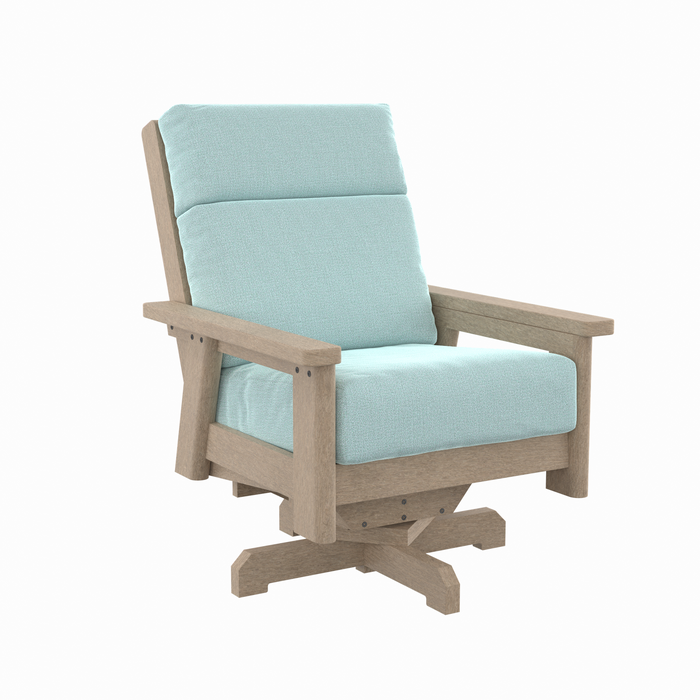 CR Plastics Charleston High Back Swivel Chair