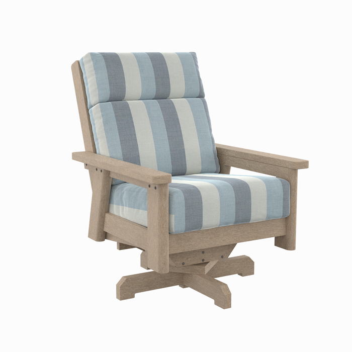 CR Plastics Charleston High Back Swivel Chair