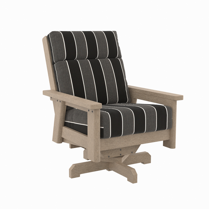 CR Plastics Charleston High Back Swivel Chair