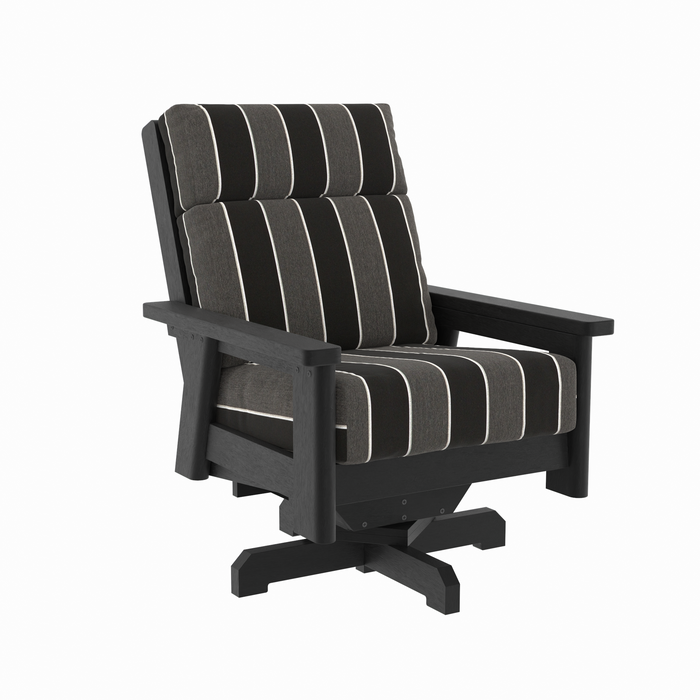 CR Plastics Charleston High Back Swivel Chair