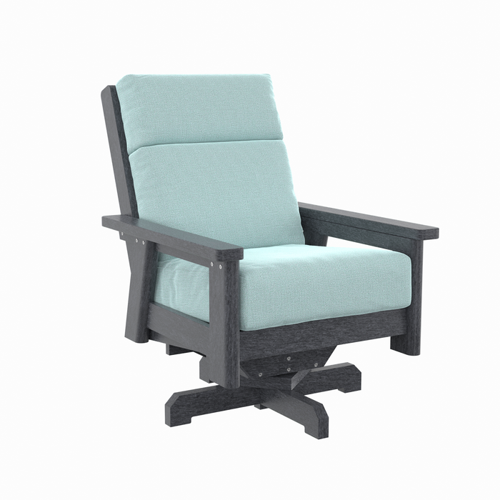 CR Plastics Charleston High Back Swivel Chair
