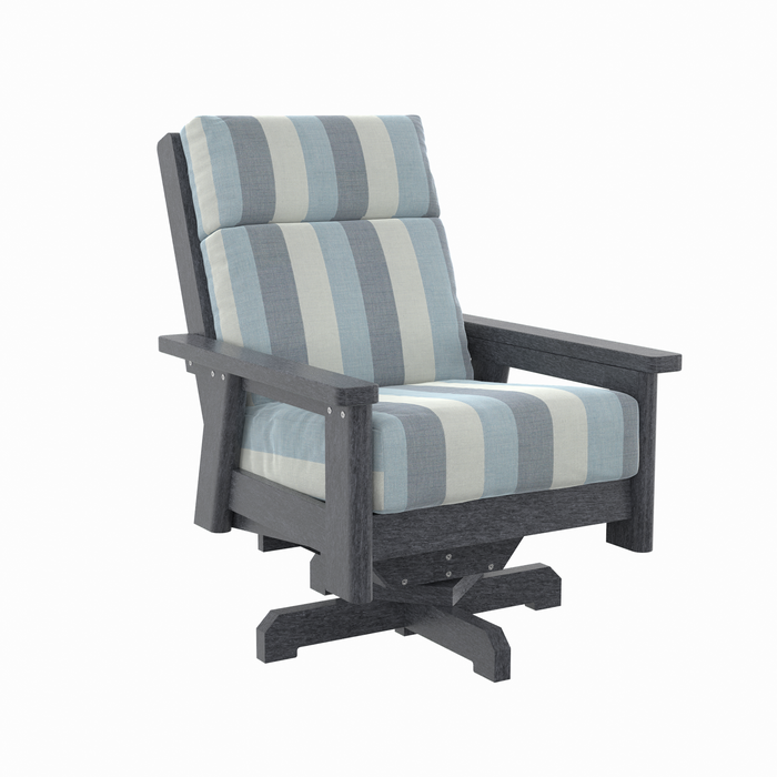CR Plastics Charleston High Back Swivel Chair