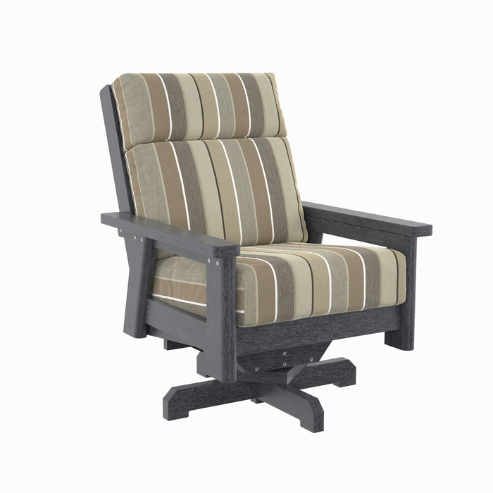 CR Plastics Charleston High Back Swivel Chair
