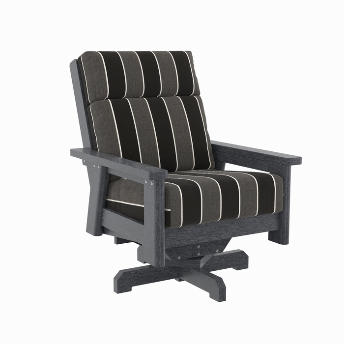 CR Plastics Charleston High Back Swivel Chair