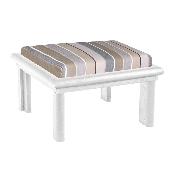 CR Plastics Stratford Large Ottoman with Cushion