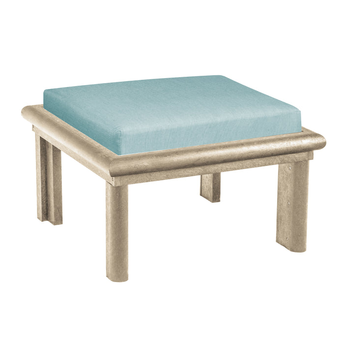 CR Plastics Stratford Large Ottoman with Cushion