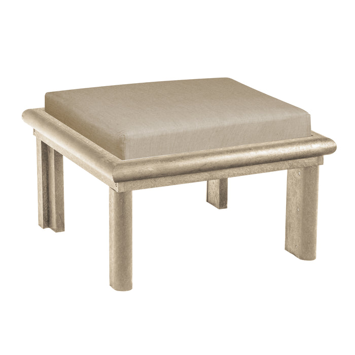 CR Plastics Stratford Large Ottoman with Cushion