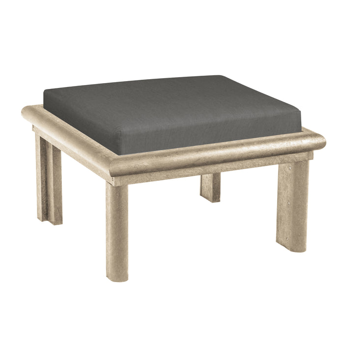 CR Plastics Stratford Large Ottoman with Cushion
