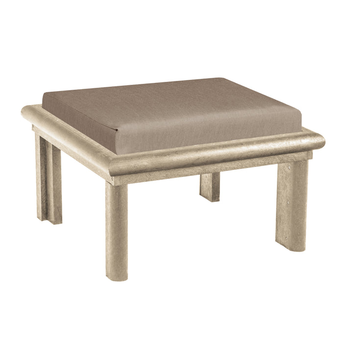 CR Plastics Stratford Large Ottoman with Cushion