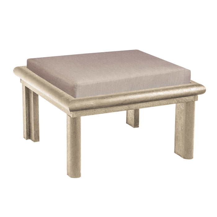 CR Plastics Stratford Large Ottoman with Cushion