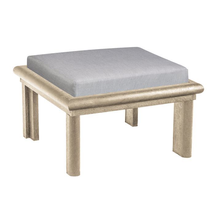 CR Plastics Stratford Large Ottoman with Cushion