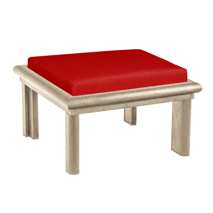 CR Plastics Stratford Large Ottoman with Cushion