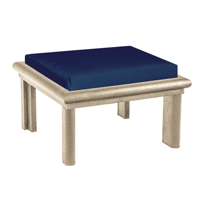 CR Plastics Stratford Large Ottoman with Cushion