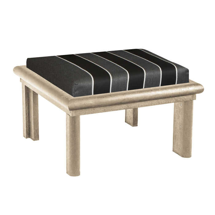 CR Plastics Stratford Large Ottoman with Cushion