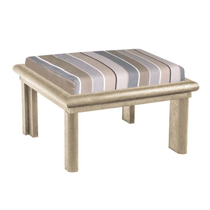 CR Plastics Stratford Large Ottoman with Cushion