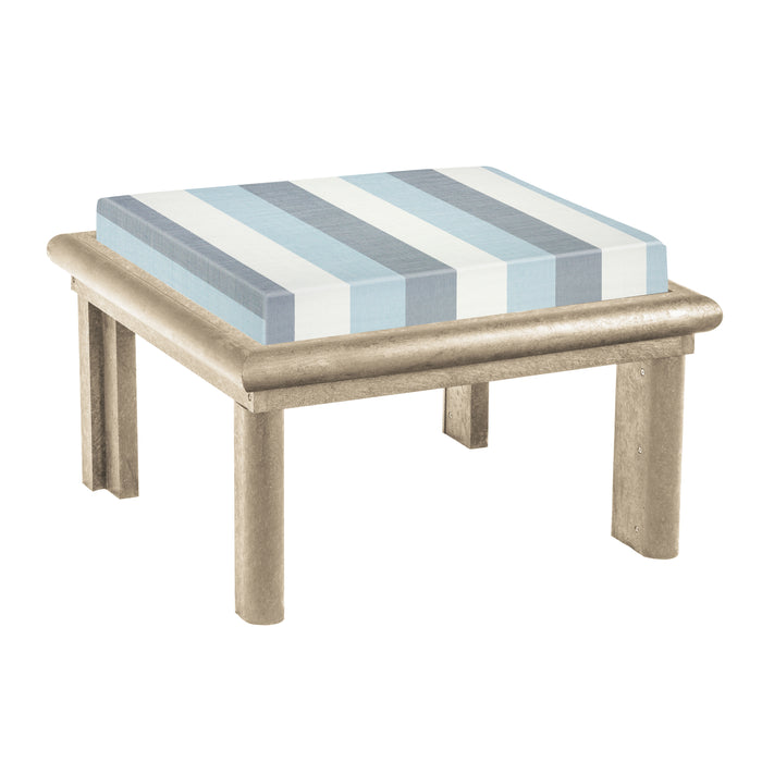 CR Plastics Stratford Large Ottoman with Cushion
