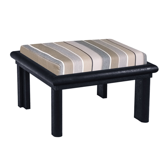 CR Plastics Stratford Large Ottoman with Cushion